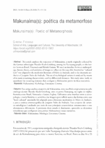 Makunaíma(s): poética da metamorfose
