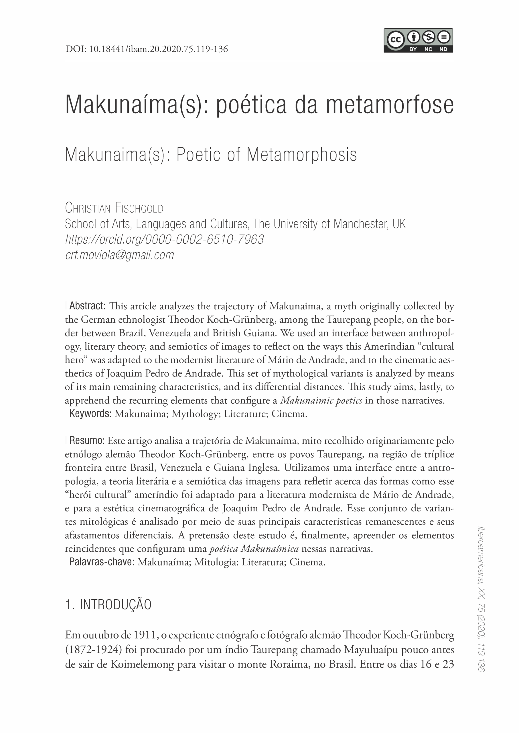 páginas de makunaima s poetica da metamorfose