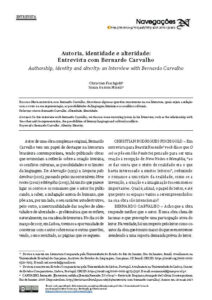 Autoria, identidade e alteridade: Entrevista com Bernardo Carvalho